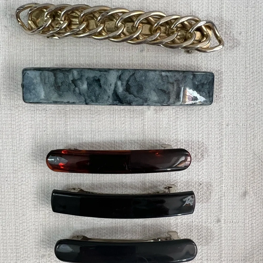 Lot of 8‎ vintage barrettes